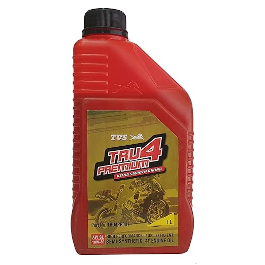 TVS Tru4 Premium 4T ( 1L ) Semi Synthetic Oil For Bike