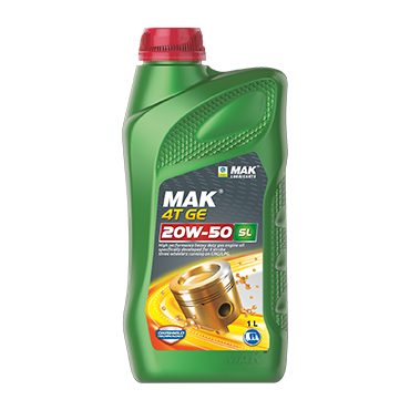 MAK 4T GE: 1Ltr 20W-50 High-Performance Engine Oil for CNG/LPG 3