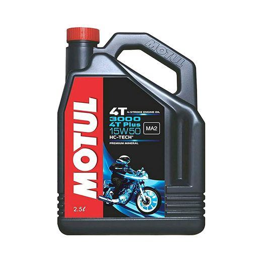 Motul 3000 4T Plus 15W50 Engine Oil (2.5 L)
