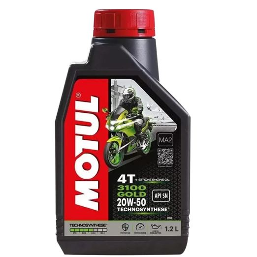 Motul 3100 4T (1.2 L) GOLD 20W50 Bike Engine Oil