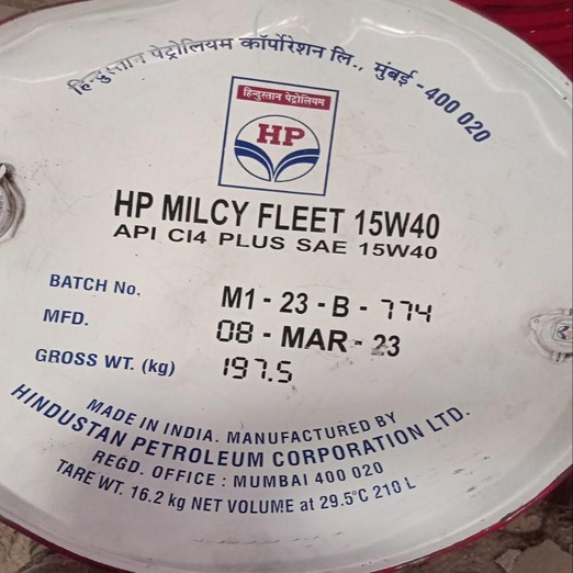 HP MILCY FLEET 15W-40 API CI4 PLUS SAE 15W4